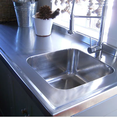 Stainless Steel Kitchen Counter Tops, Stainless Countertop With Sink